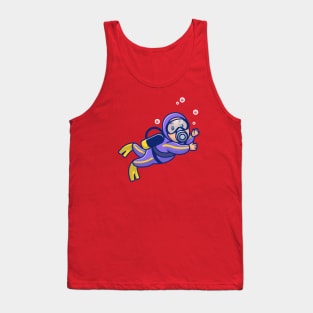 Cute People Diving Tank Top